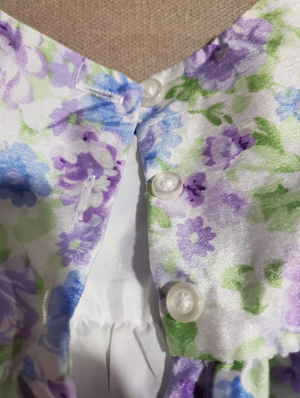 Marmellata Floral Party Dress in Purple and Blue